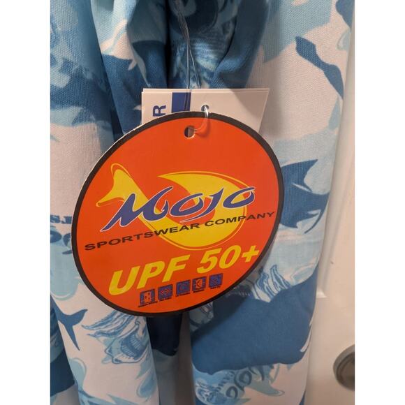 MOJO SPORTSWEAR FLATS FISH CAMO PRINT UV FISHING SHIRT MEN'S 3XL NWT! - Picture 4 of 7